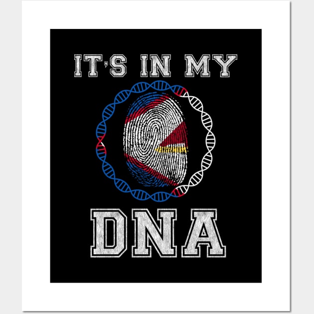 American Samoa  It's In My DNA - Gift for American Samoan From American Samoa Wall Art by Country Flags